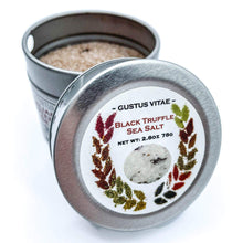 Load image into Gallery viewer, Italian Black Winter Truffle Sea Salt Gourmet Salts Gustus Vitae