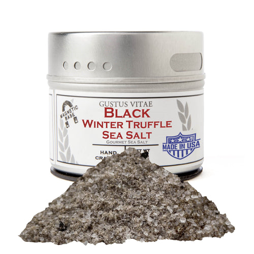 Italian Black Winter Truffle Sea Salt Gourmet Salts Gustus Vitae