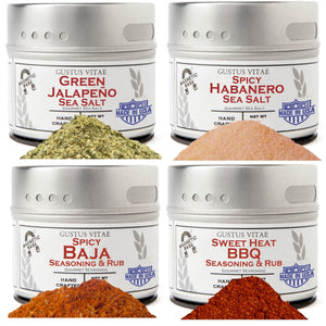 Kitchen, Cooking and Grilling Essentials – The Spicy Collection | Set of 4 Collections & Gift Sets Gustus Vitae