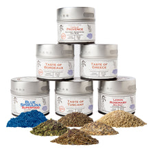 Load image into Gallery viewer, Luxury Gourmet Seasoning and Sea Salt Collection - 6 Tins Collections &amp; Gift Sets Gustus Vitae