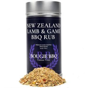 New Zealand Lamb & Game BBQ Rub Bougie BBQ Gustus Vitae