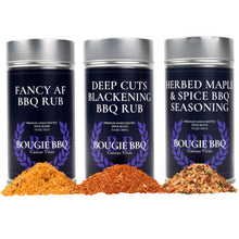 Load image into Gallery viewer, Open Fire BBQ Collection BBQ Collection - 3 Pack Gourmet Seasonings Gustus Vitae