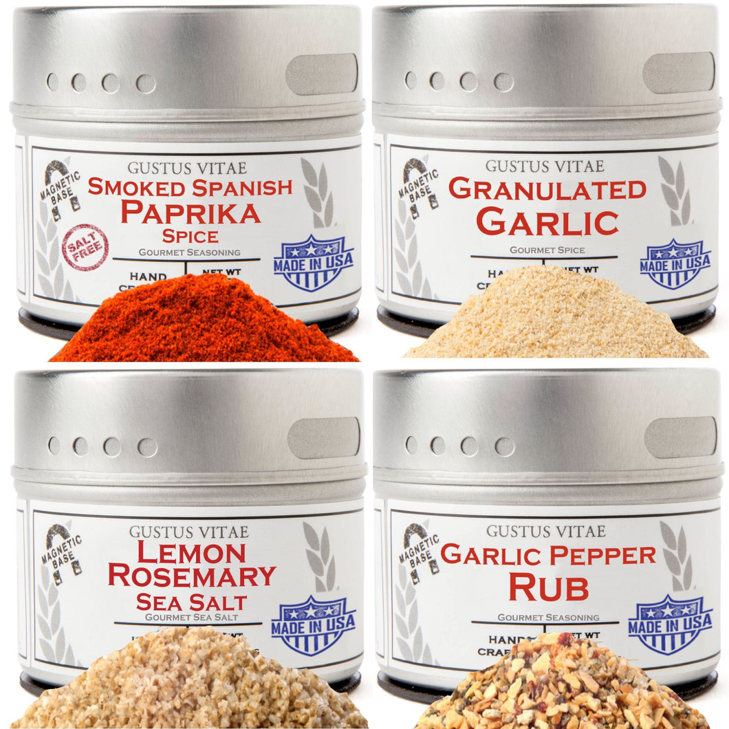 Pantry Essentials Set - 4 Tins Collections & Gift Sets Gustus Vitae