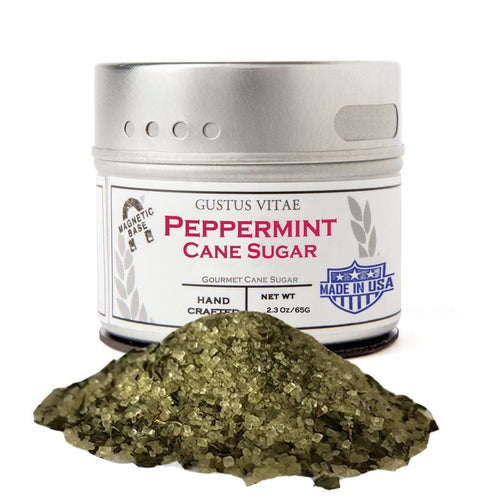 Peppermint Cane Sugar Gourmet Cane Sugar Gustus Vitae