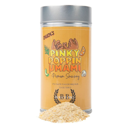 Pinky Poppin' Umami - 5th Taste Flavor BBQ Rub Bougie BBQ Gustus Vitae