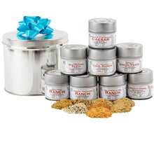 Load image into Gallery viewer, Sauce Lovers Gift Set | 8 Gourmet Seasonings In A Handsome Gift Tin Collections &amp; Gift Sets Gustus Vitae
