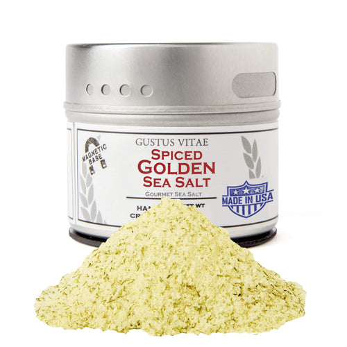 Spiced Golden Sea Salt Gourmet Salts Gustus Vitae