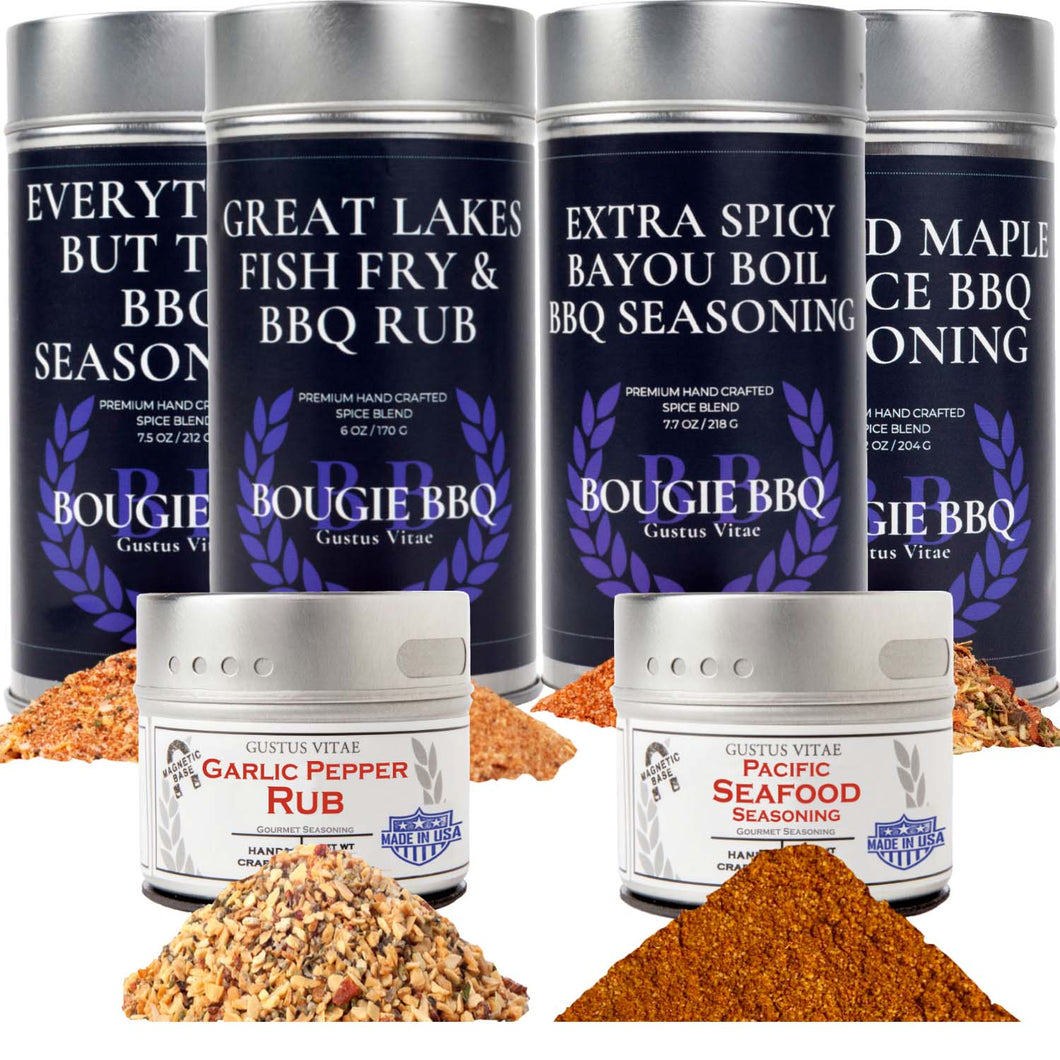 Best For Beef, Complete 6 Pack Seasoning Collection