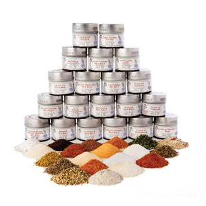 Ultimate Artisanal Seasoning and Gourmet Sea Salt Collection - 20 Tins Collections & Gift Sets Gustus Vitae