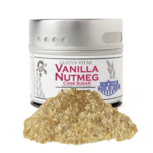 Vanilla Nutmeg Cane Sugar Gourmet Cane Sugar Gustus Vitae