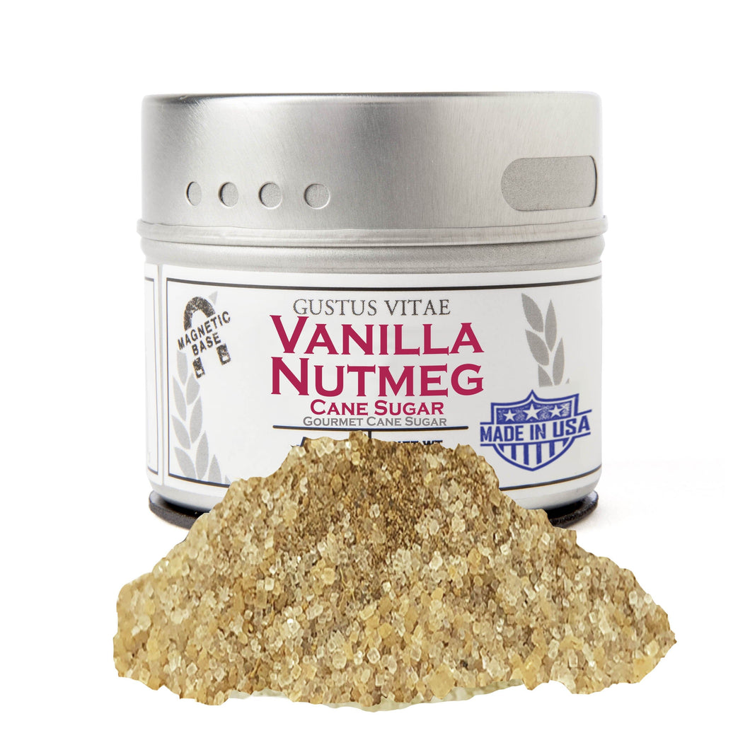 Vanilla Nutmeg Cane Sugar Gourmet Cane Sugar Gustus Vitae